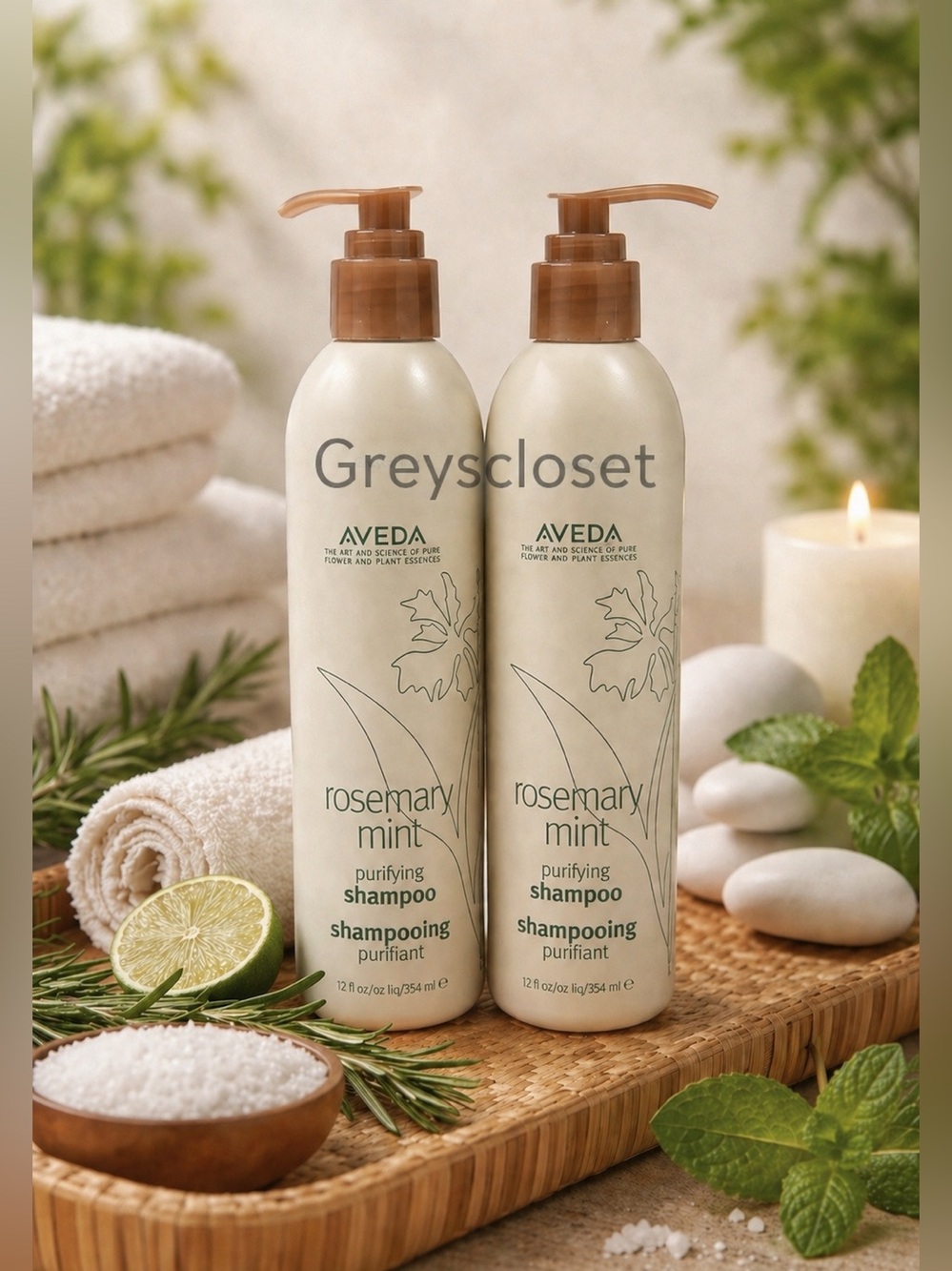 (2 PACK)🍃ROSEMARY MINT SHAMPOO 354ml/
12 fl.oz